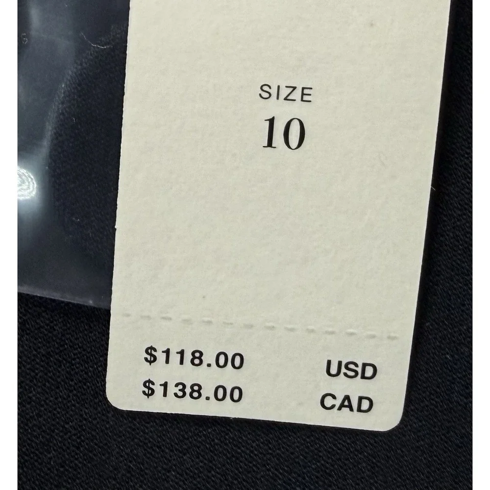 Anthropologie Maeve Scallop Skort US Size 10 Black New - Picture 11 of 12